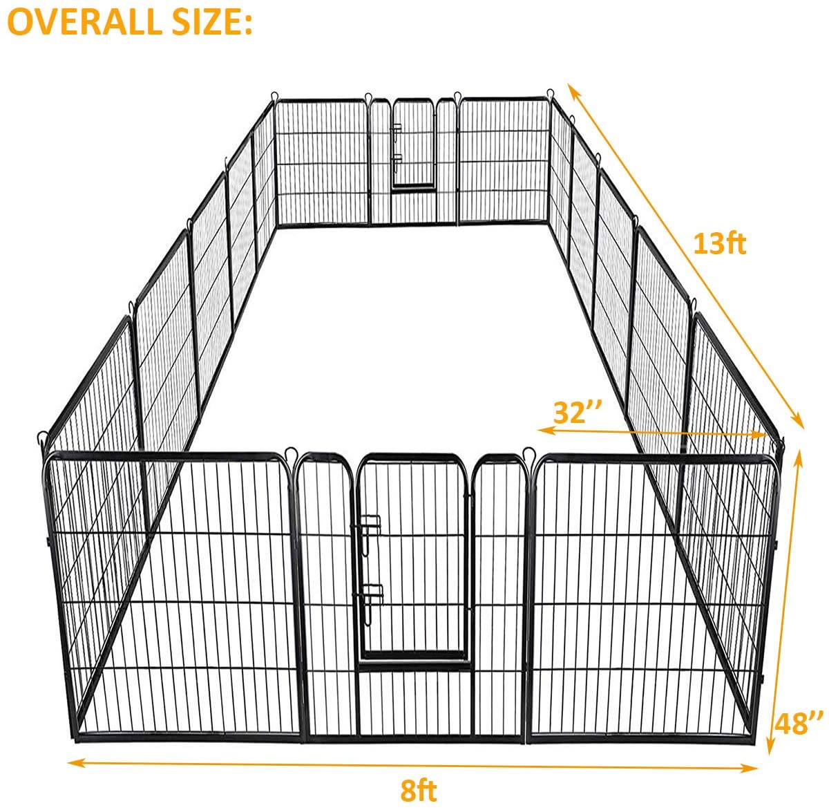 Giantex 16 Panel, 48 Inch Pet Playpen
