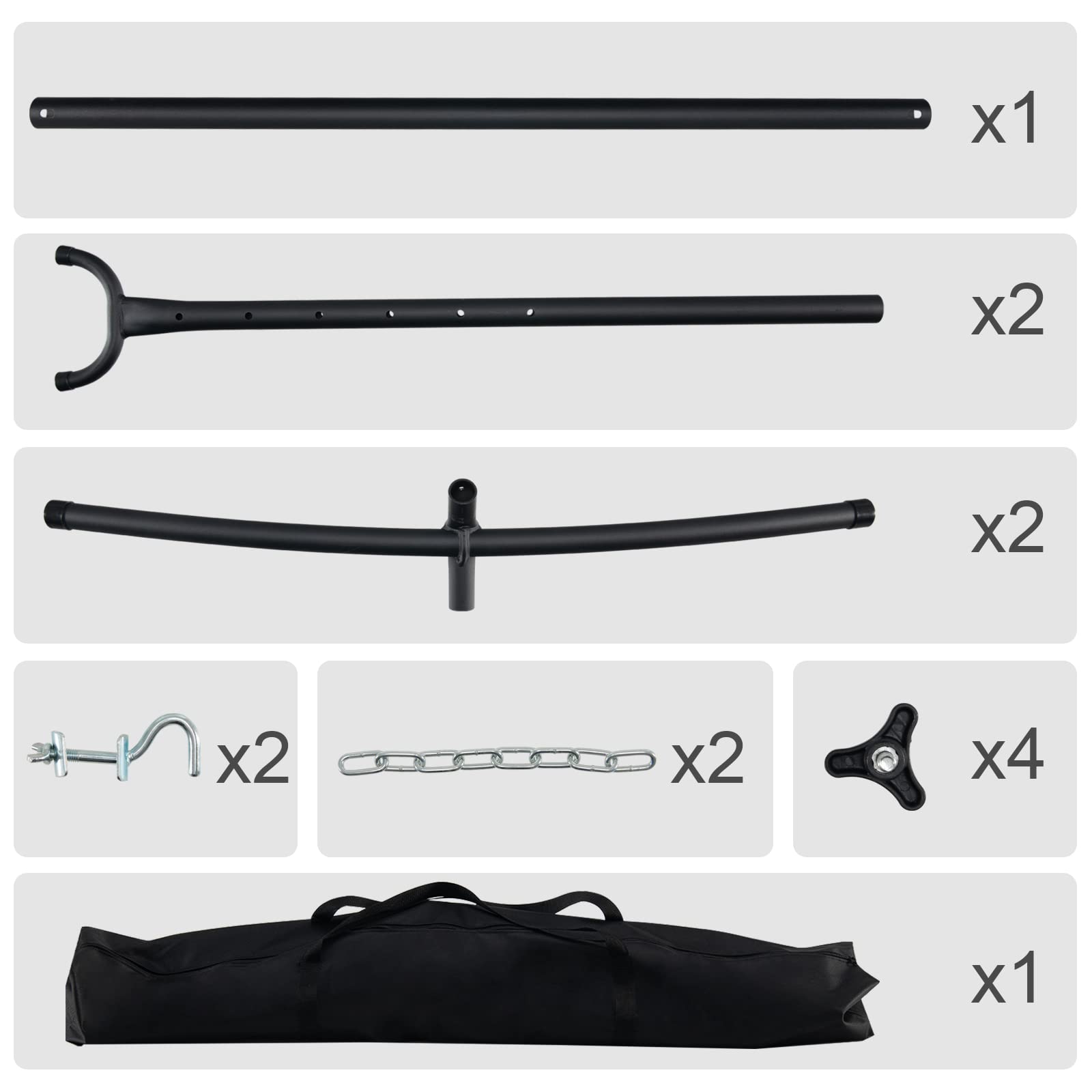 Giantex Hammock Stand 2-Person Heavy-Duty Hammock Frame with Storage Bag