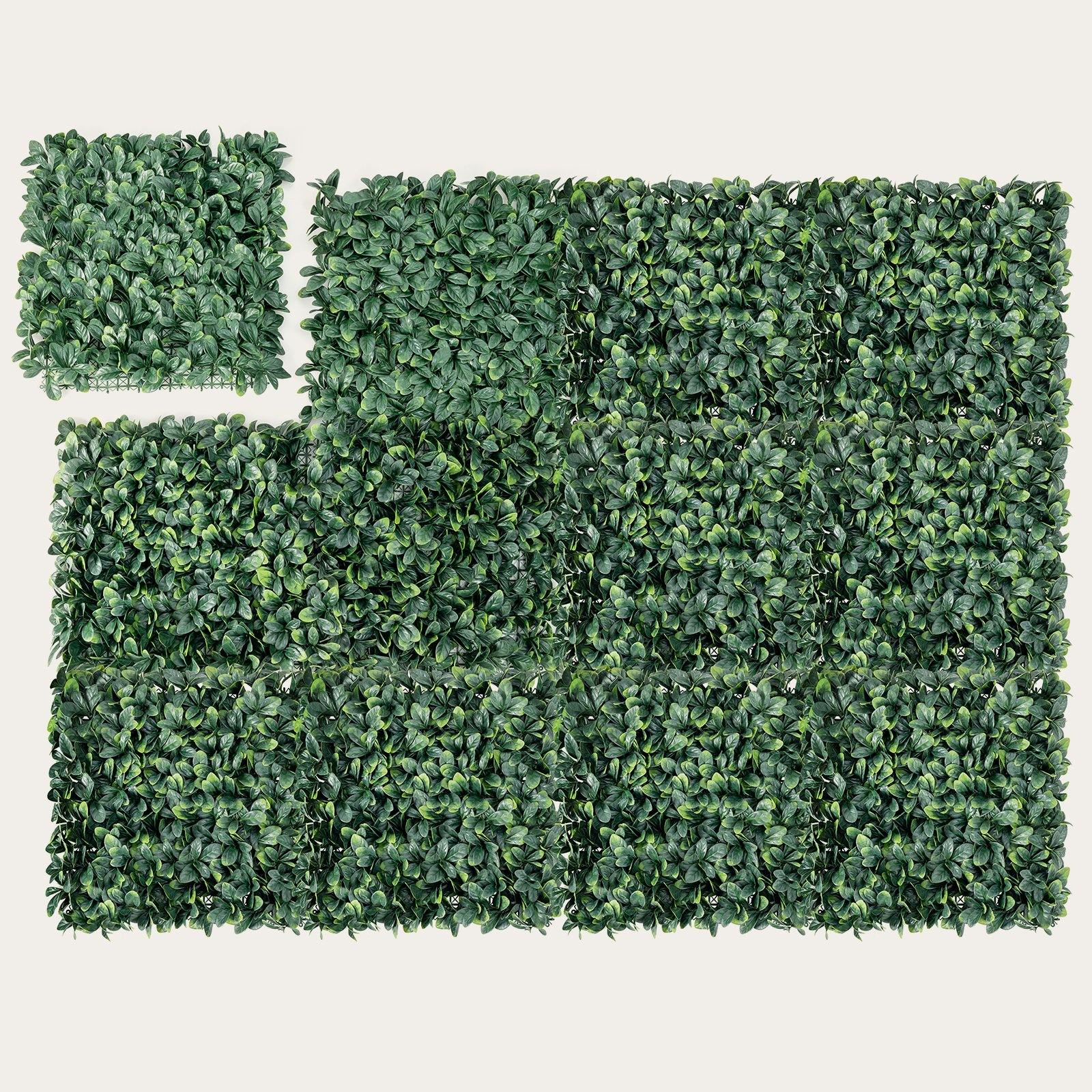 12PCS 20x20inch Artificial Boxwood Panels Garden Privacy Fence Screen