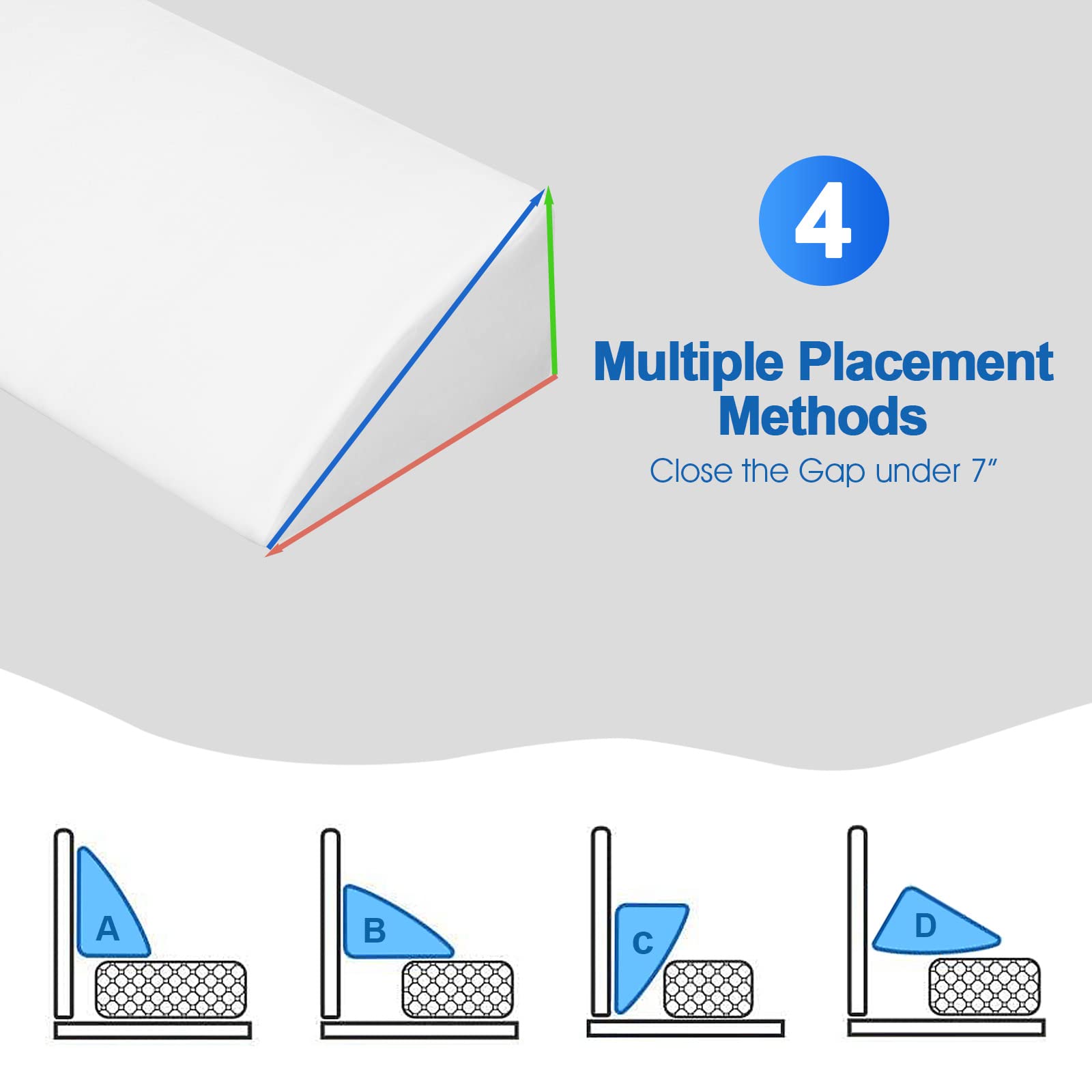 Giantex Bed Wedge Pillow Stopper