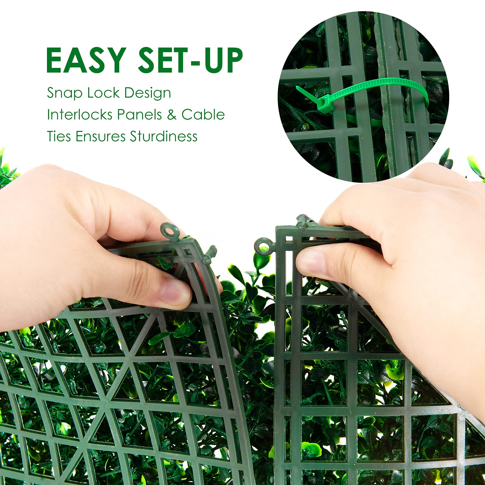 Giantex 12PCS 20x20inch Artificial Boxwood Panels