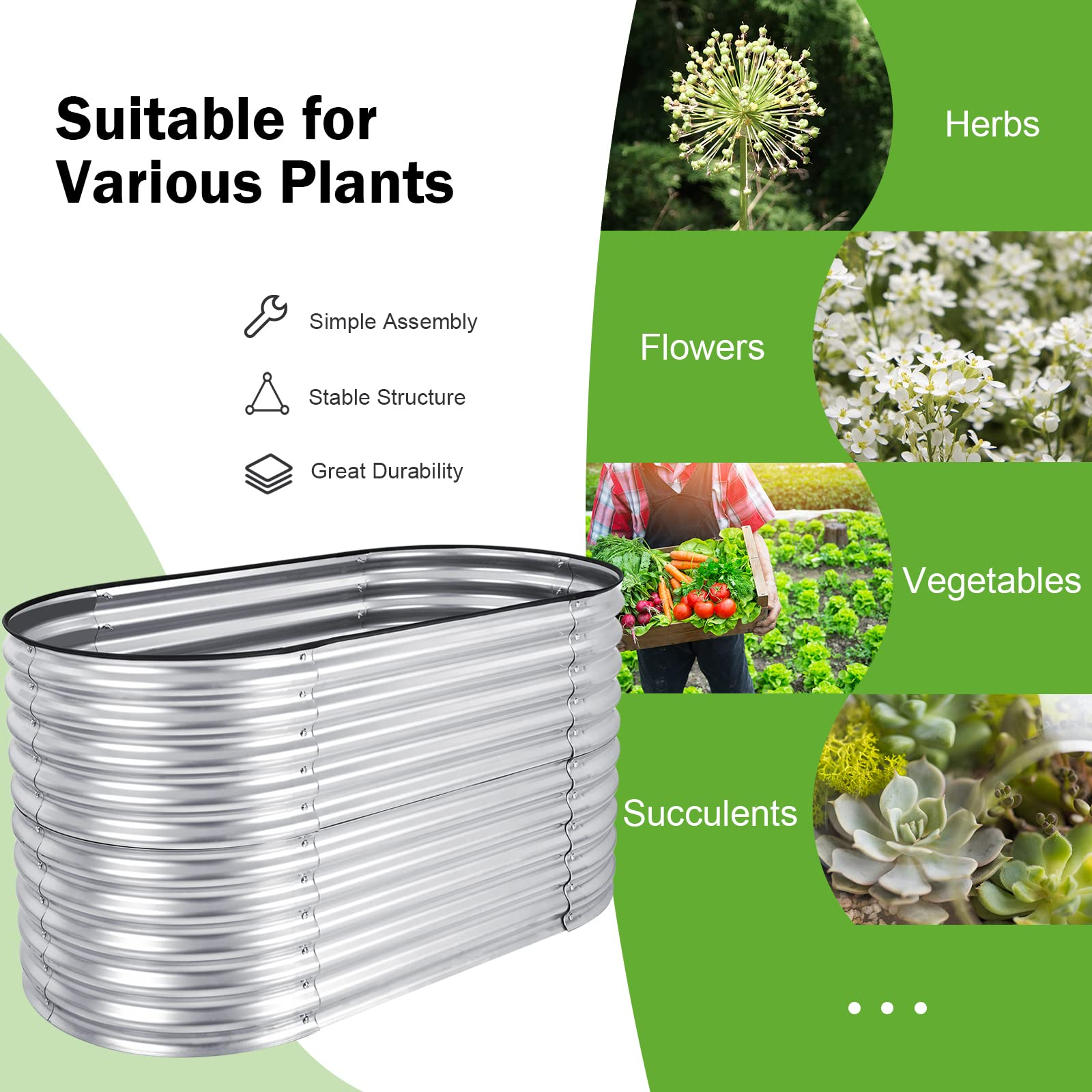 Giantex 62"x 32"x 32" Raised Garden Bed