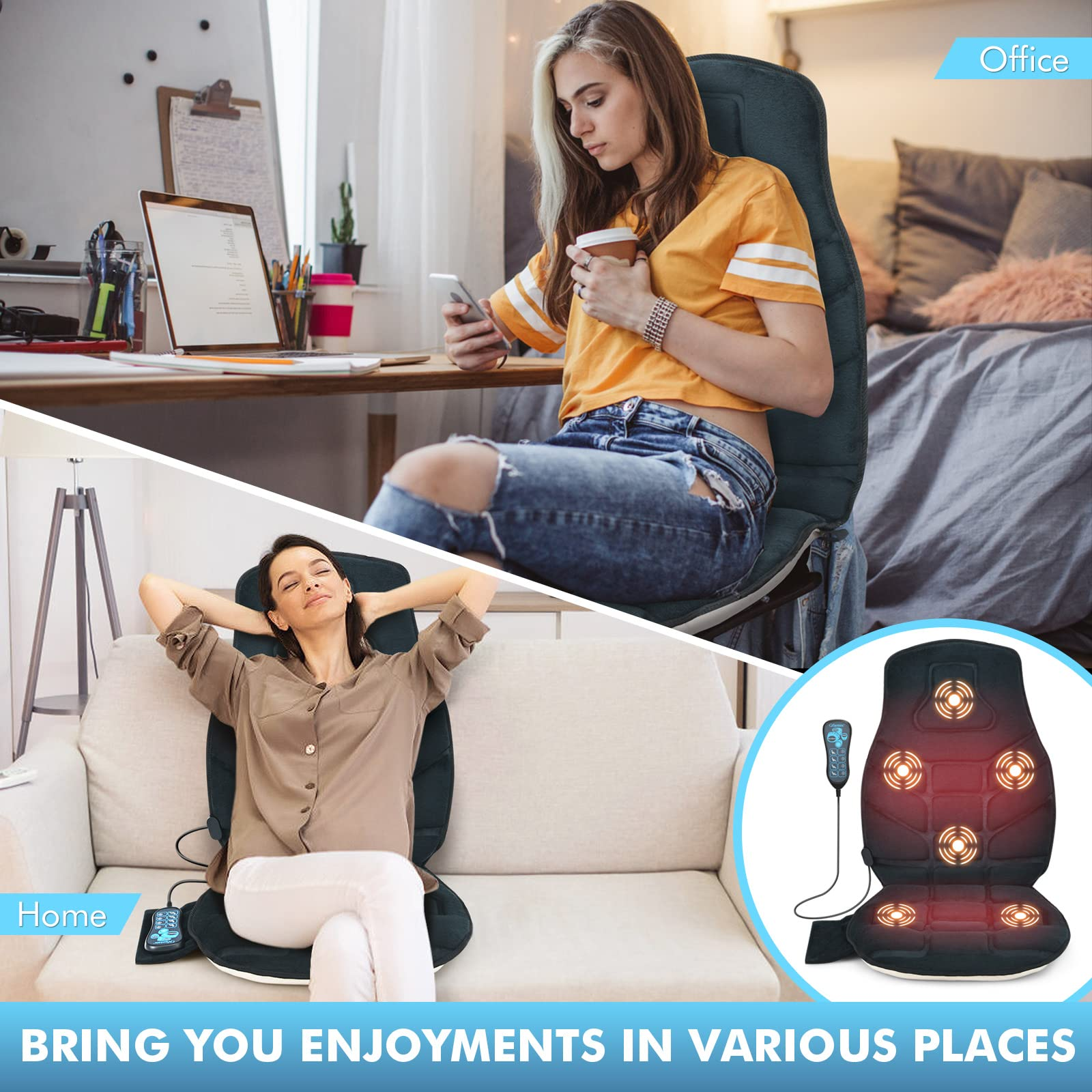 Giantex Back Massager Chair Pad