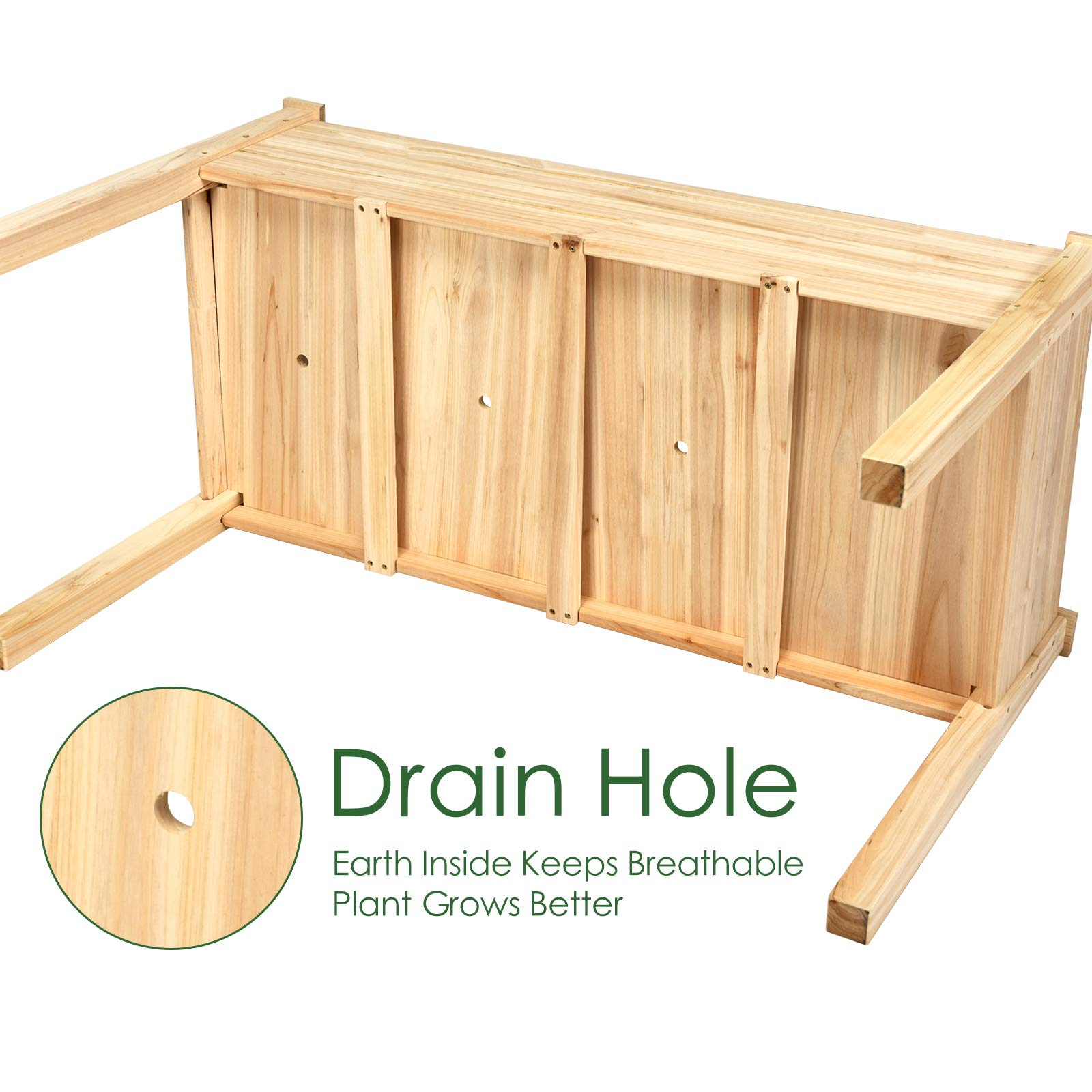 Raised Garden Bed Kit (49.5" X 23.5" X 30.0")