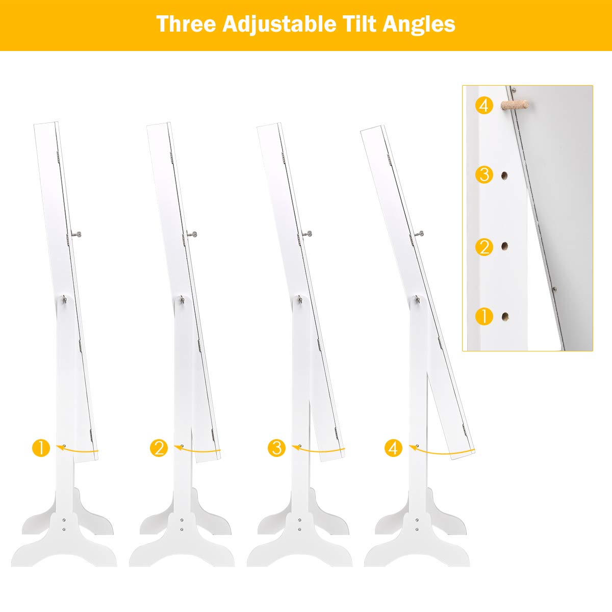 Giantex Jewelry Box Armoire with Mirror