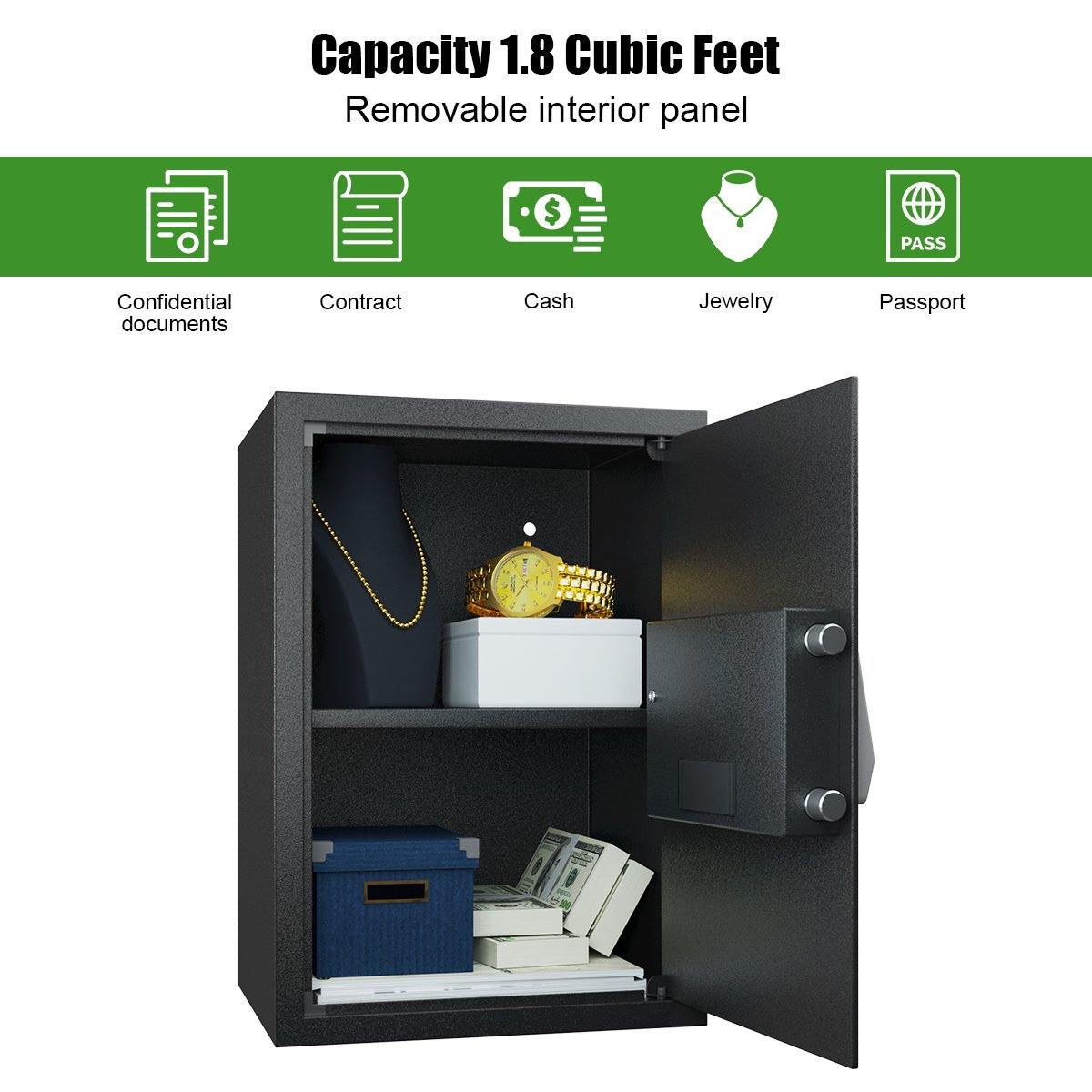 Large Digital Electronic Safe Box Keypad Lock Security