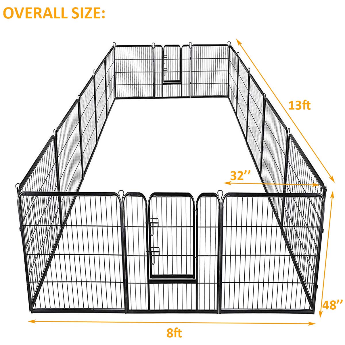 Giantex 48 inch Dog Playpen with Door (8 or 16 pannels)