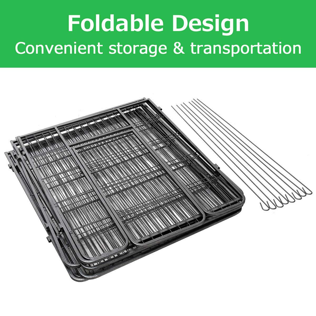 Giantex 8 Panel Pet Playpen with Door, Foldable Dog Exercise Pen (40")