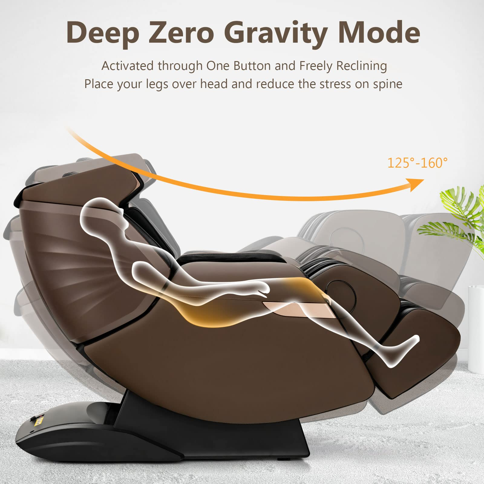 Giantex Massage Chair Full Body - 3D Electric Zero Gravity Shiatsu Massage Recliner Chair
