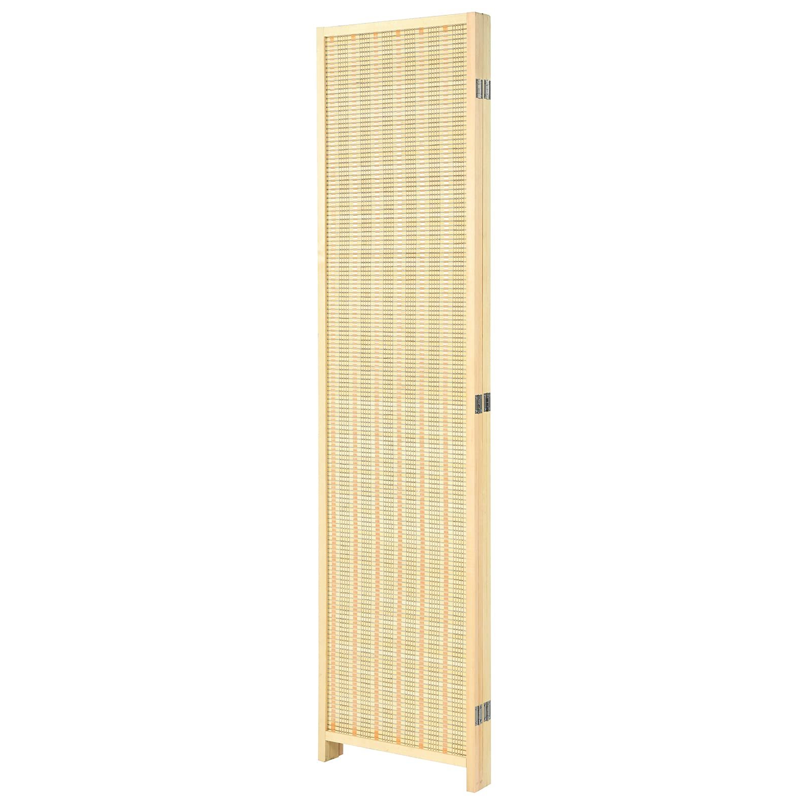 Giantex 4 Panel 6 Ft Tall Bamboo Room Divider, Folding Privacy Screen, Natural