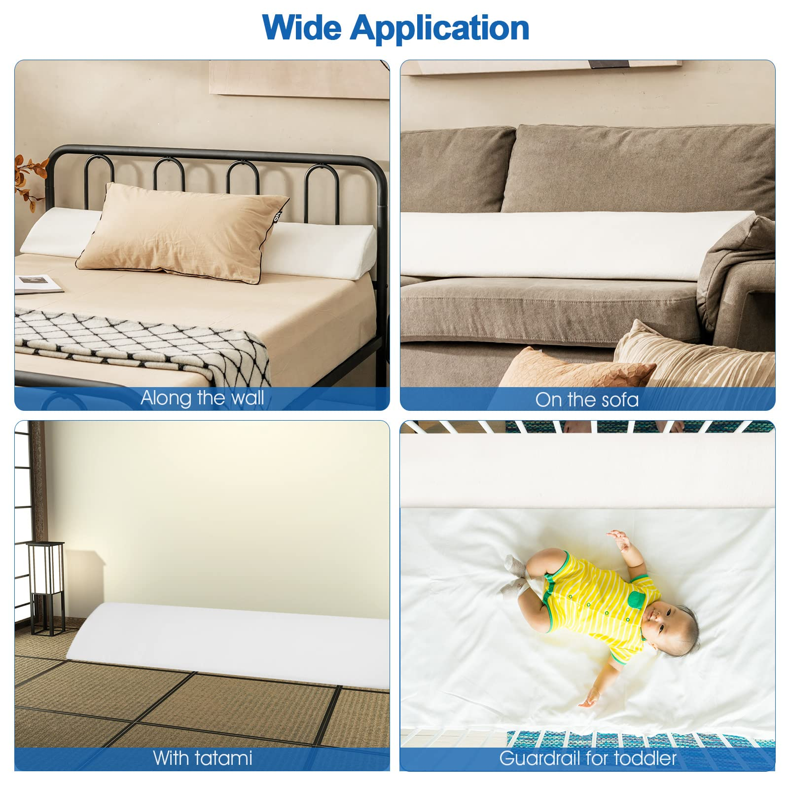 Giantex Bed Wedge Pillow Stopper