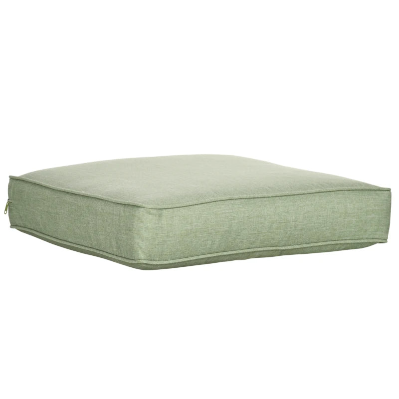Patio Chair Cushions, Thick Deep Seat Outdoor Seat Cushion with Back Cushion, Light Green