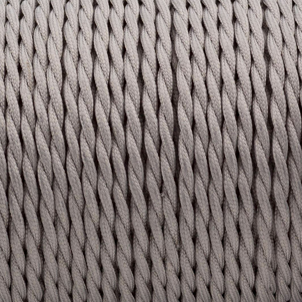0.75mm 3 Core Twisted Electric Wire Fabric Grey~2097