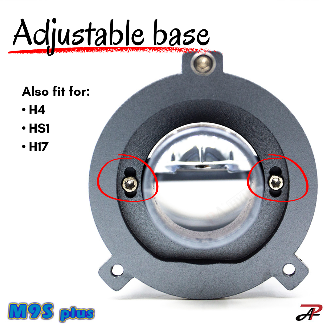 HYUGA H4 Projector Lens LED Headlight Bulb Plug and Play 9-30V 60W Car Headlight Motor Light | M9S Plus