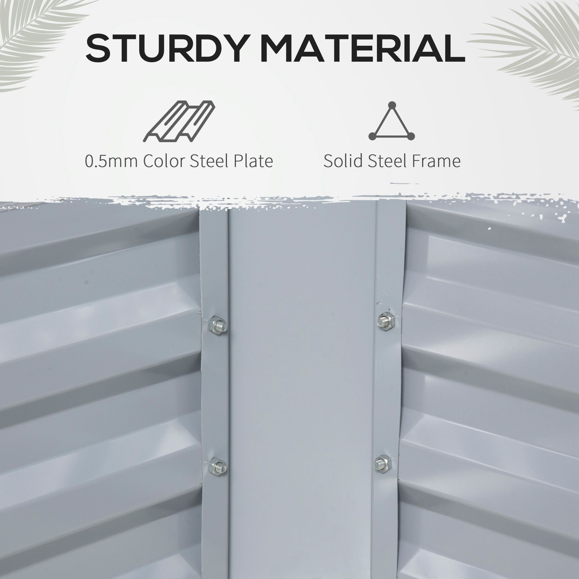 Outsunny Raised Garden Oasis: Outdoor Raised Garden Bed with Greenhouse Cover and Roll Up Door for Plant Growth, 50"x37.4"x36.2", Clear