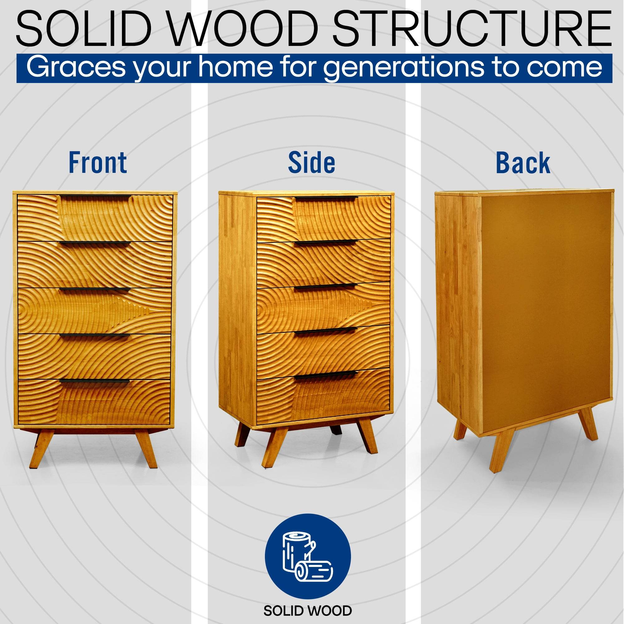 Harmony Dresser with 5 Drawers