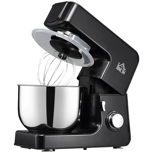 Black Stainless Steel 6 Quart Bowl Tilt 600W Electric Kitchen Food Dough Mixer - Free Shipping