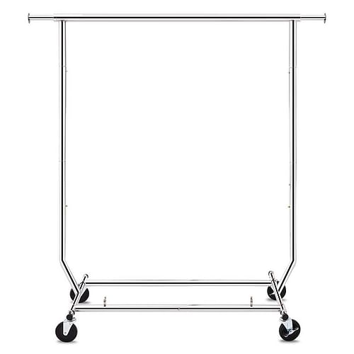 Heavy Duty Metal Clothing Garment Rack with Lockable Wheels - 250 lbs. Capacity - Free Shipping