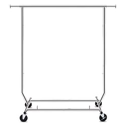 Heavy Duty Metal Clothing Garment Rack with Lockable Wheels - 250 lbs. Capacity - Free Shipping