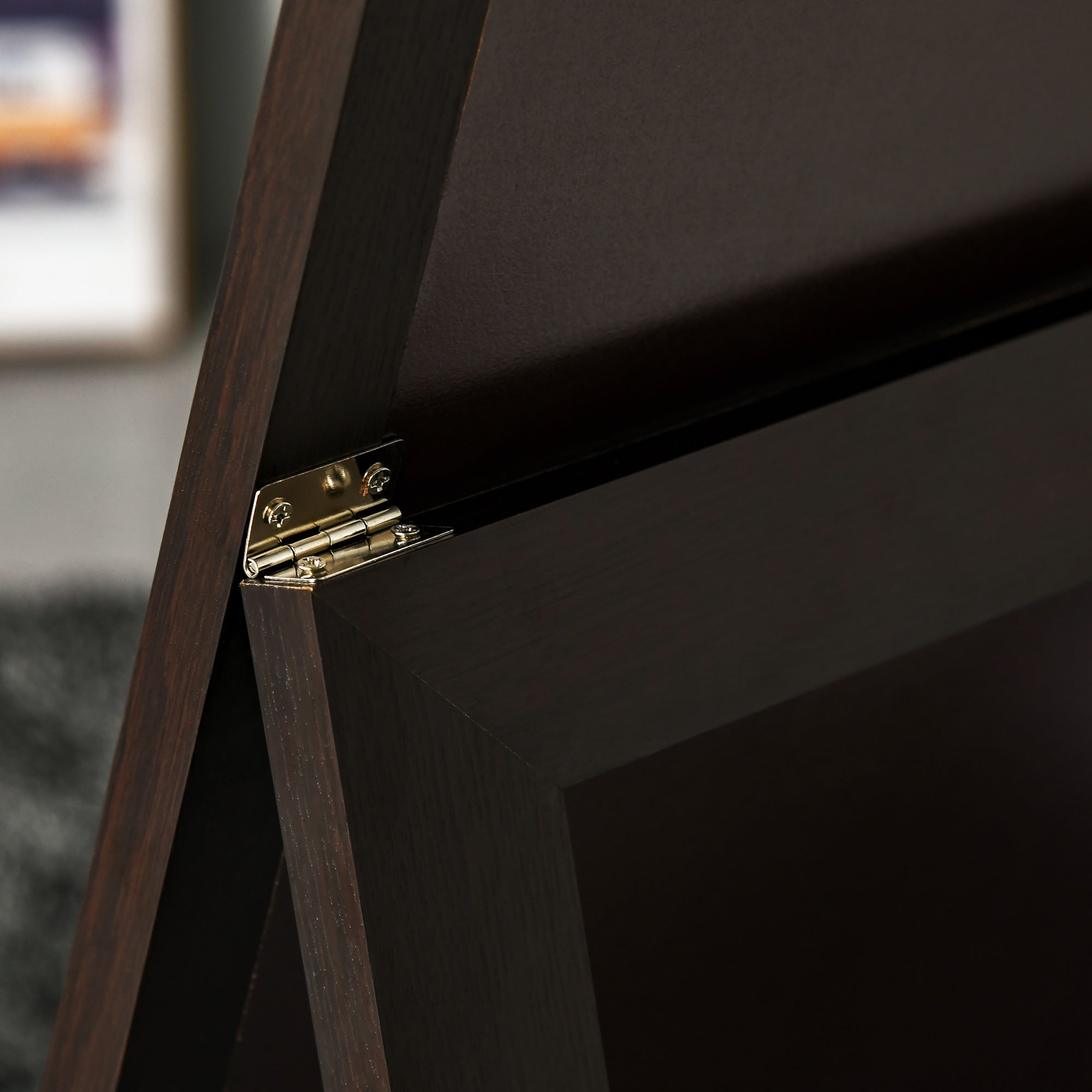 HOMCOM Reflective Elegance: Full Length Mirror Floor Standing Dressing Mirror, Sleek Design for Living Room Bedroom Decor, Brown Finish