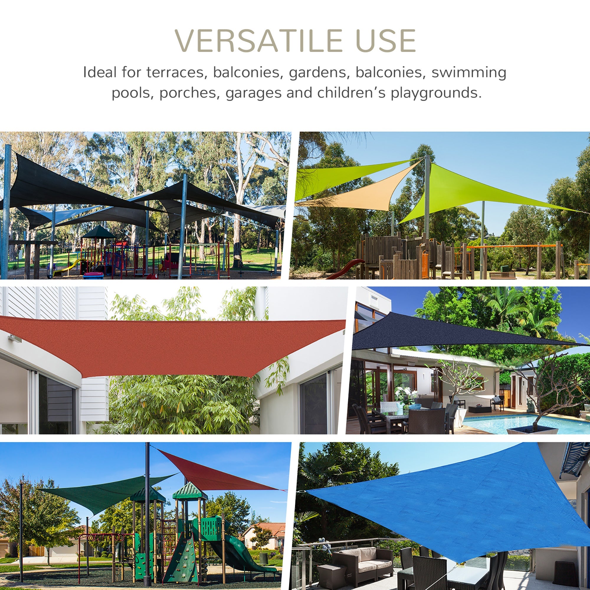 Outsunny 12' Square Sun Sail Shade Canopy: UV Protection Garden Patio Cover with Bag, Sand