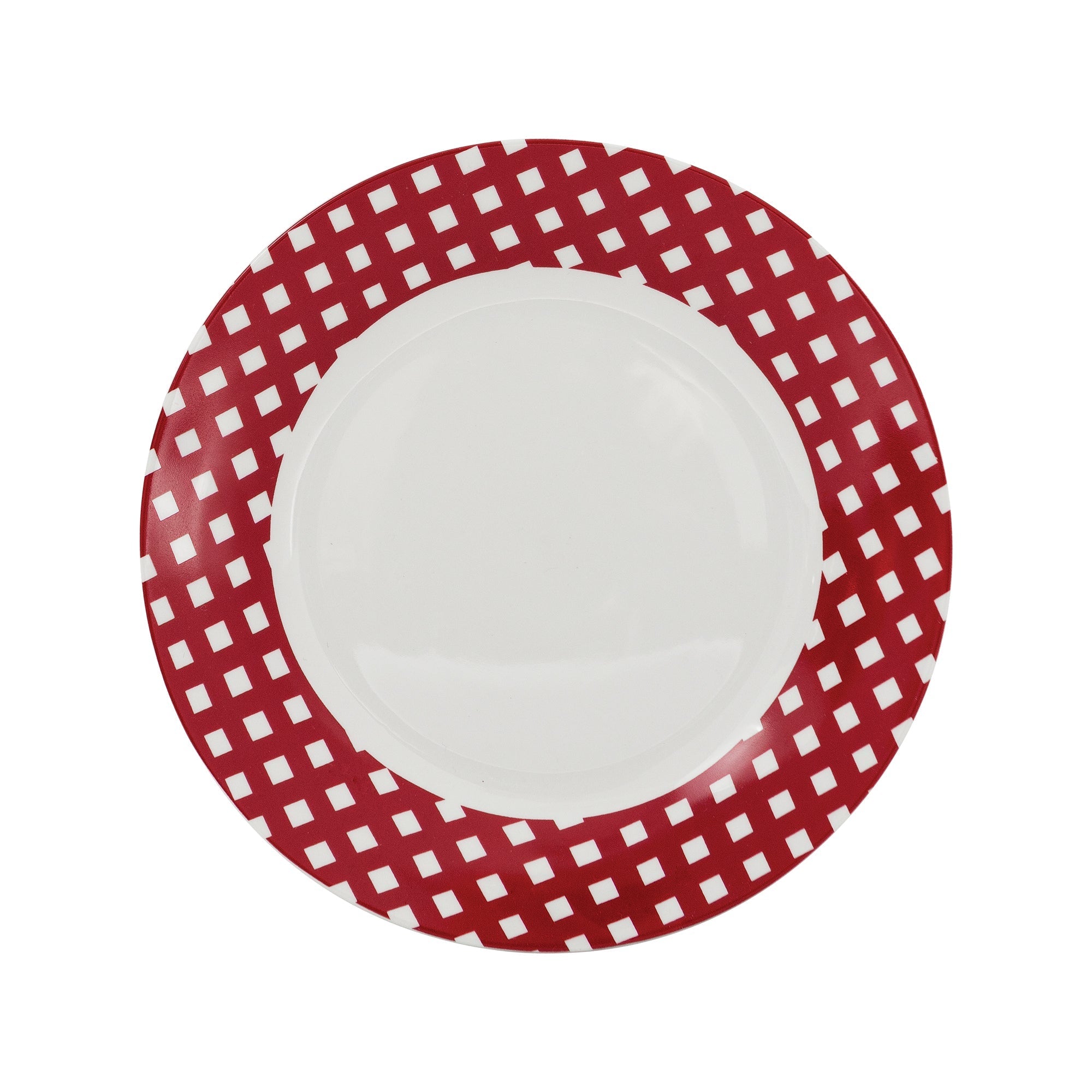 Dinnerware 12 Piece Rimmed Porcelain - Rouge