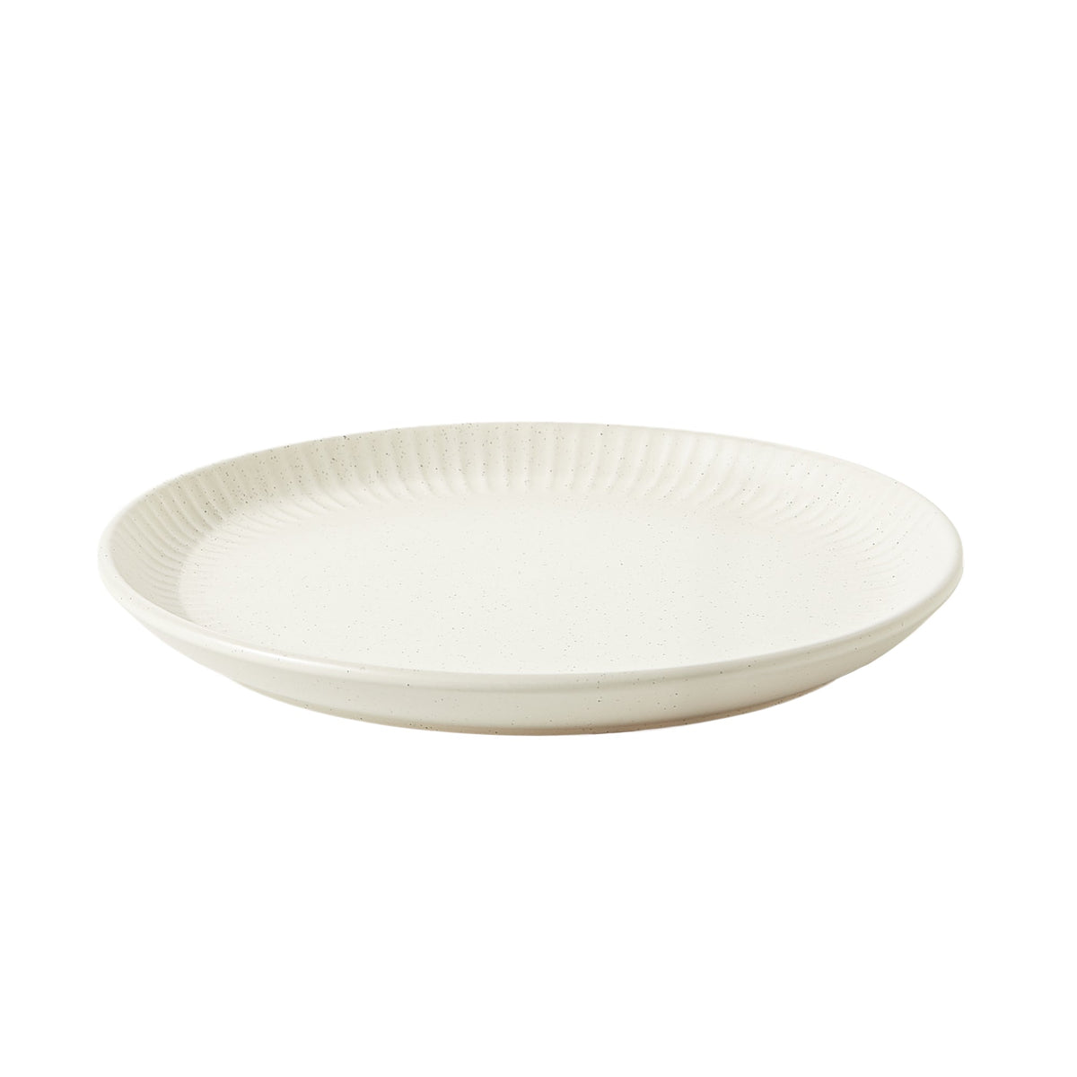 Dinnerware Set, 12-Piece, Stoneware, Fluted Embossed, Bone – Sesame