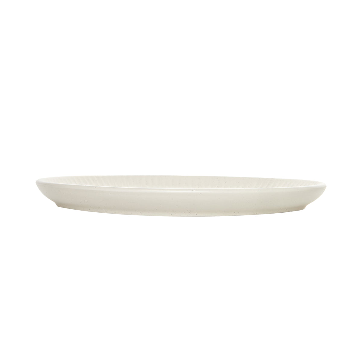 Dinnerware Set, 12-Piece, Stoneware, Fluted Embossed, Bone – Sesame