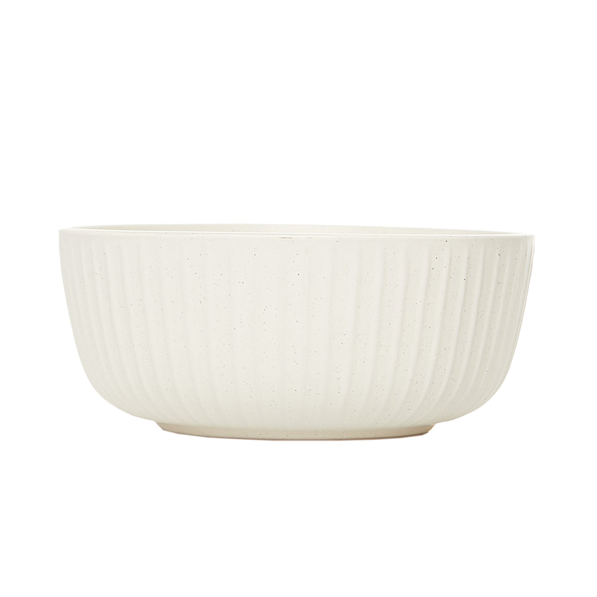 Dinnerware Set, 12-Piece, Stoneware, Fluted Embossed, Bone – Sesame