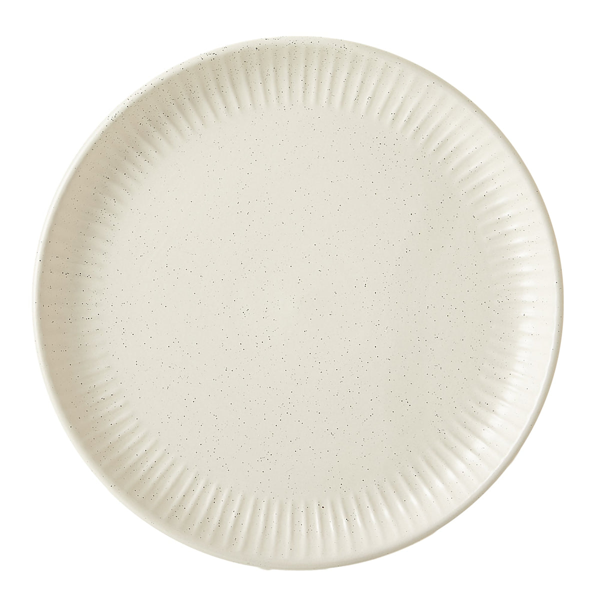 Dinnerware Set, 12-Piece, Stoneware, Fluted Embossed, Bone – Sesame
