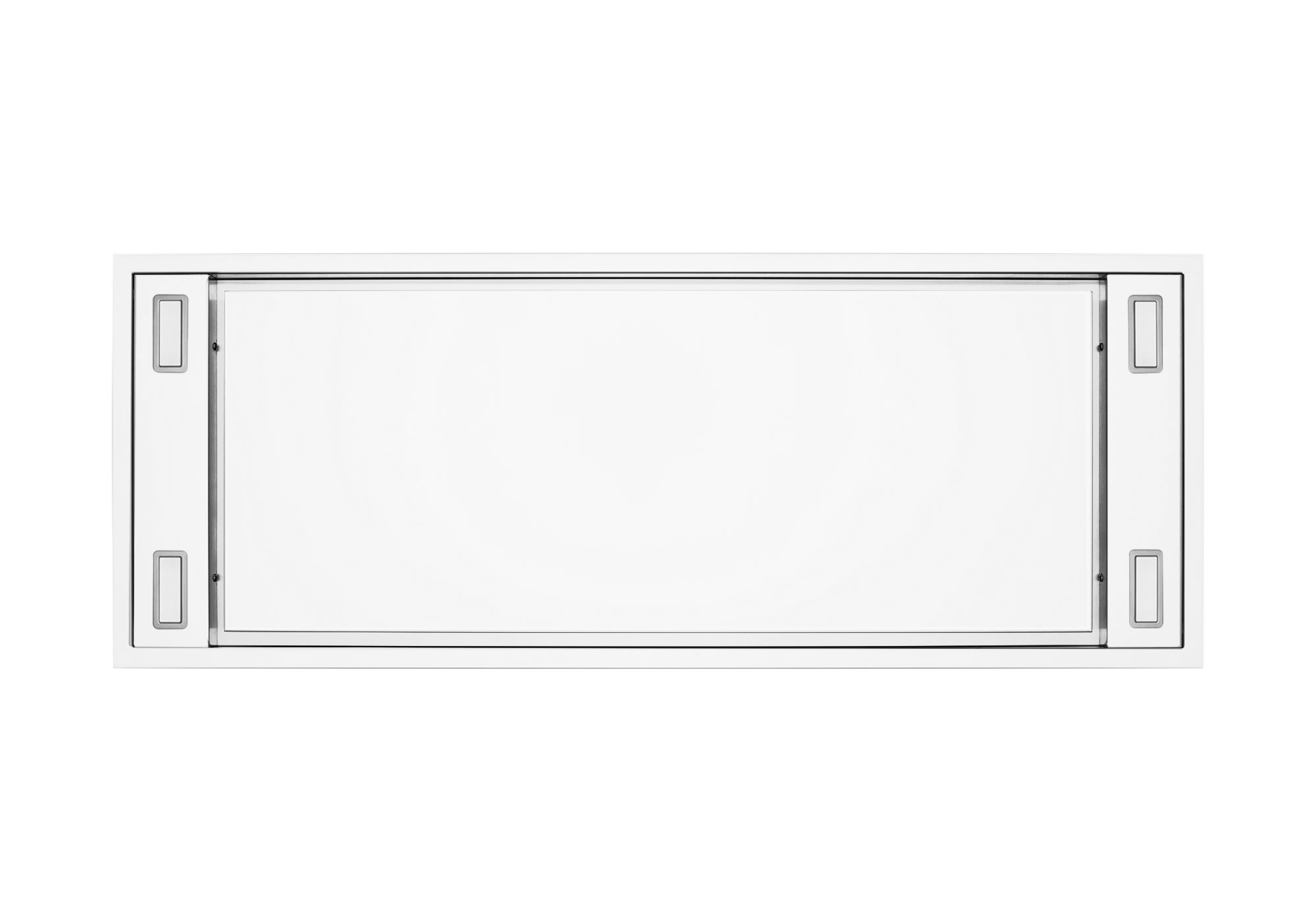 White 900 CFM Flush Ceiling Mount Range Hood - VICTORY Horizon
