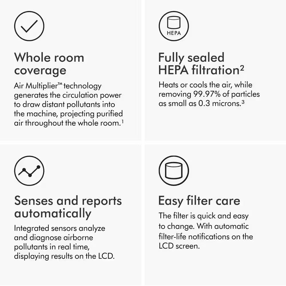 DYSON OFFICIAL OUTLET - HP10 Hot+Cool Gen1 Air Purifier - Refurbished with 1 year Warranty (Excellent)