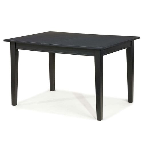 Space Saving Expandable Dining Table 48-66-inch in Ebony Black Wood Finish - Free Shipping