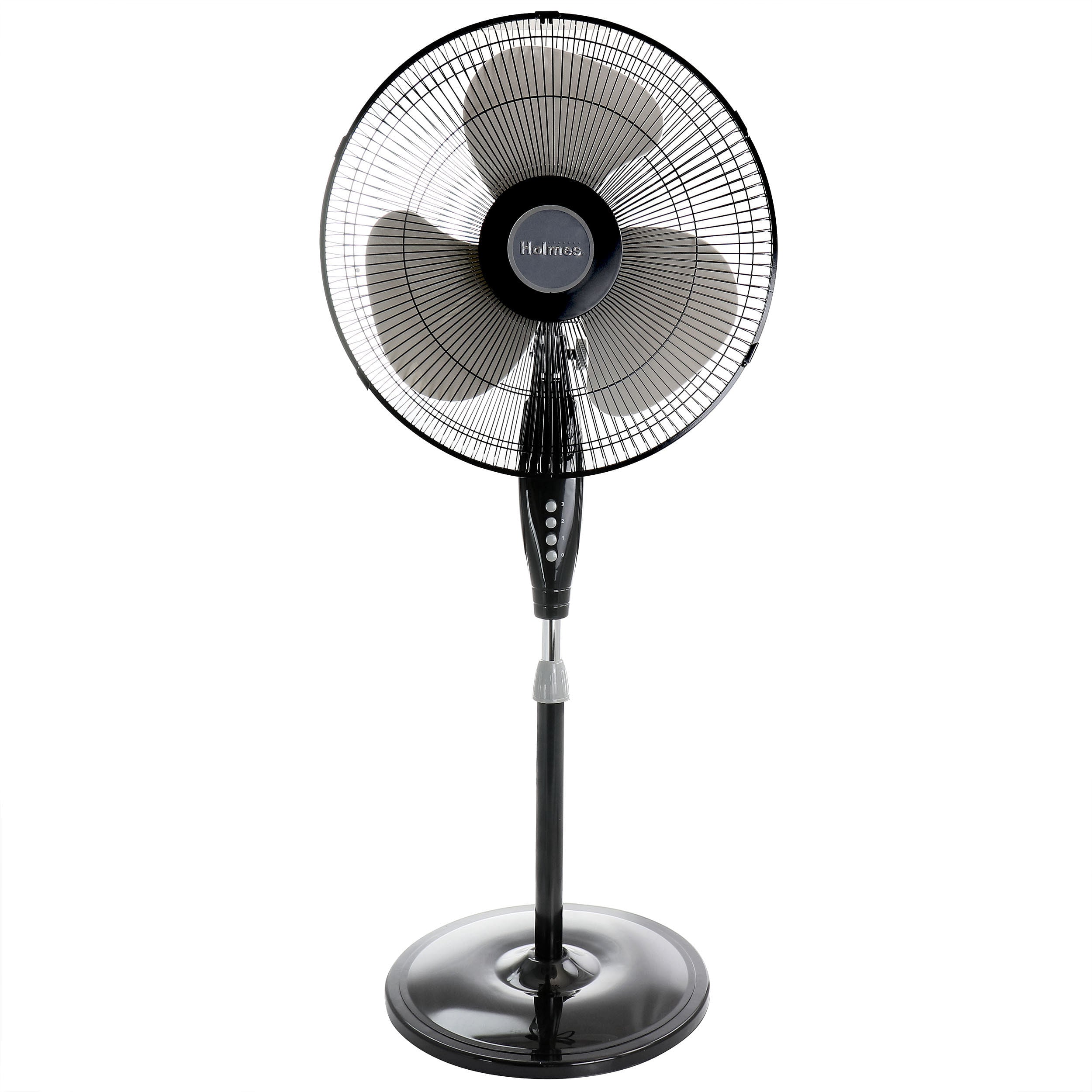 Holmes Oscillating 16 Inch Blade Stand Fan with Metal Grill in Black - Free Shipping