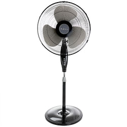 Holmes Oscillating 16 Inch Blade Stand Fan with Metal Grill in Black - Free Shipping