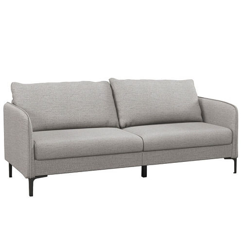 Modern 76 Inch Loveseat Sofa Couch for Apartment Dorm with Metal Legs-Gray - Free Shipping