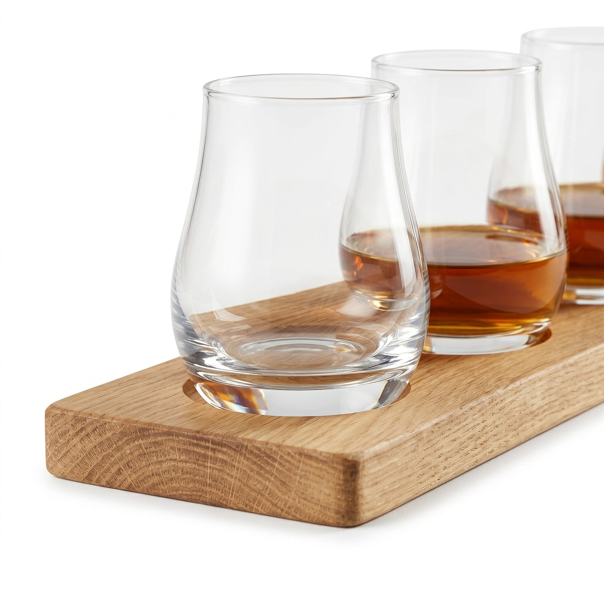 Beer Flight Board with 4 Tasting Glasses, 125 ml (4.2 oz), Acacia Wood – Adan