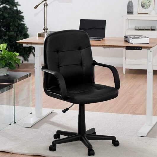Ergonomic Office Chair with 360-degree Wheels - Free Shipping