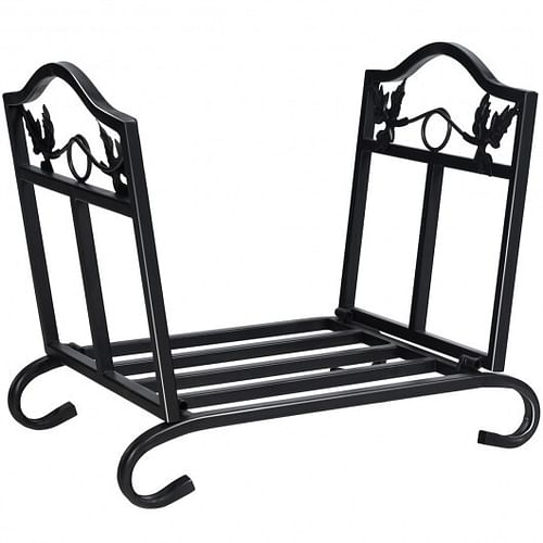 Foldable Firewood Log Rack Steel Wood Storage Holder - Free Shipping