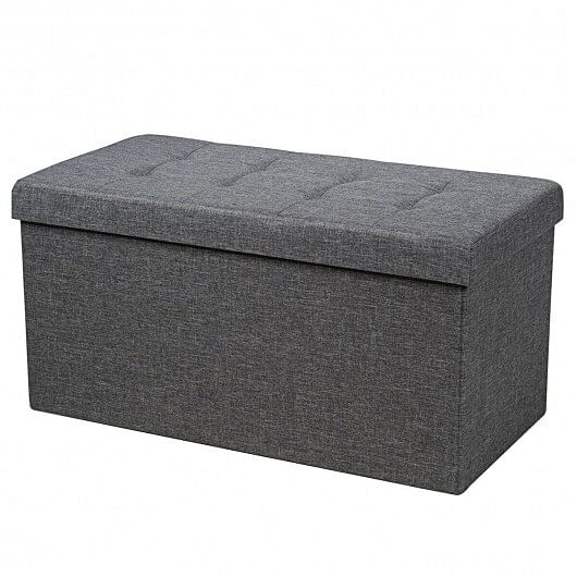 31.5 Inch Fabric Foldable Storage with Removable Storage Bin-Dark Gray - Free Shipping