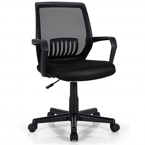 Mid-Back Mesh Height Adjustable Executive Chair with Lumbar Support - Free Shipping