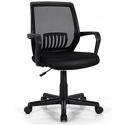 Mid-Back Mesh Height Adjustable Executive Chair with Lumbar Support - Free Shipping