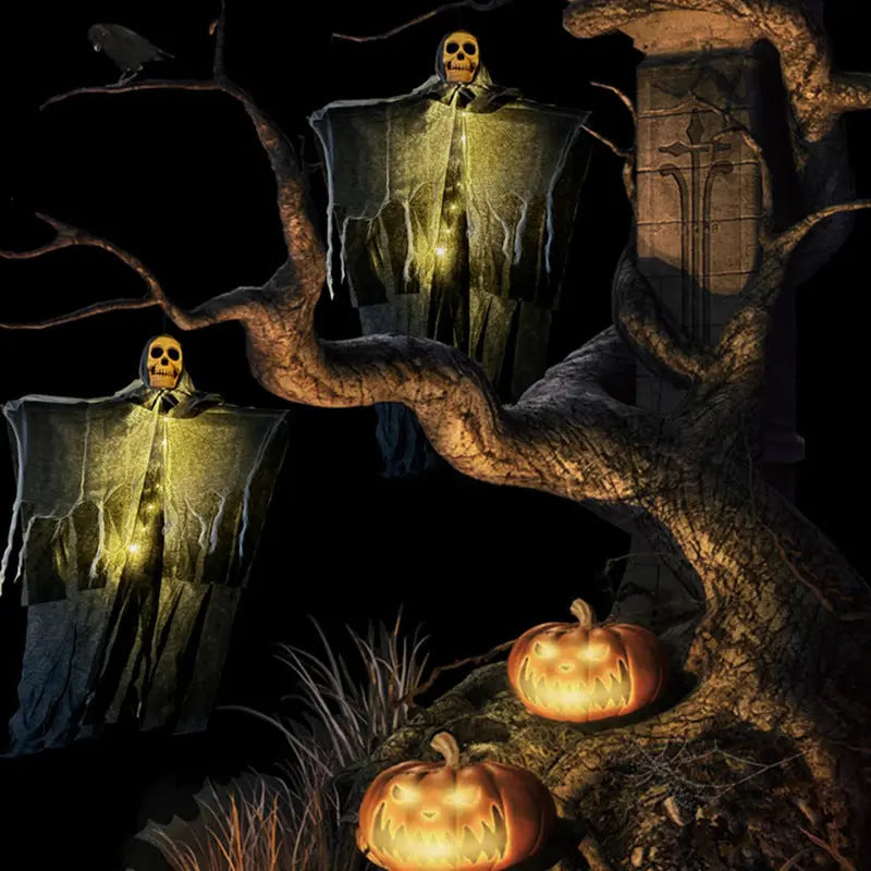Halloween Decorations Horror Hanging Ghost Skull Skeleton Prop Perfect For Home Outdoor Yard Party Supplies Festival Decorations