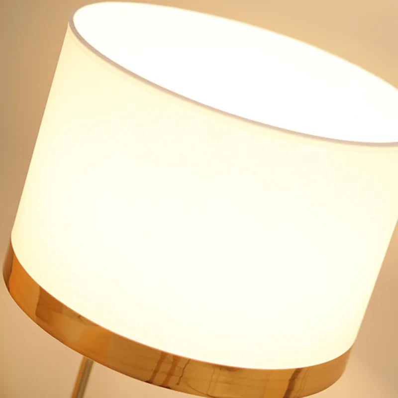 Nordic Design Table Lamp - Modern Fabric Lampshade Art Decor for Living Room, Bedroom, and Bedside Lighting