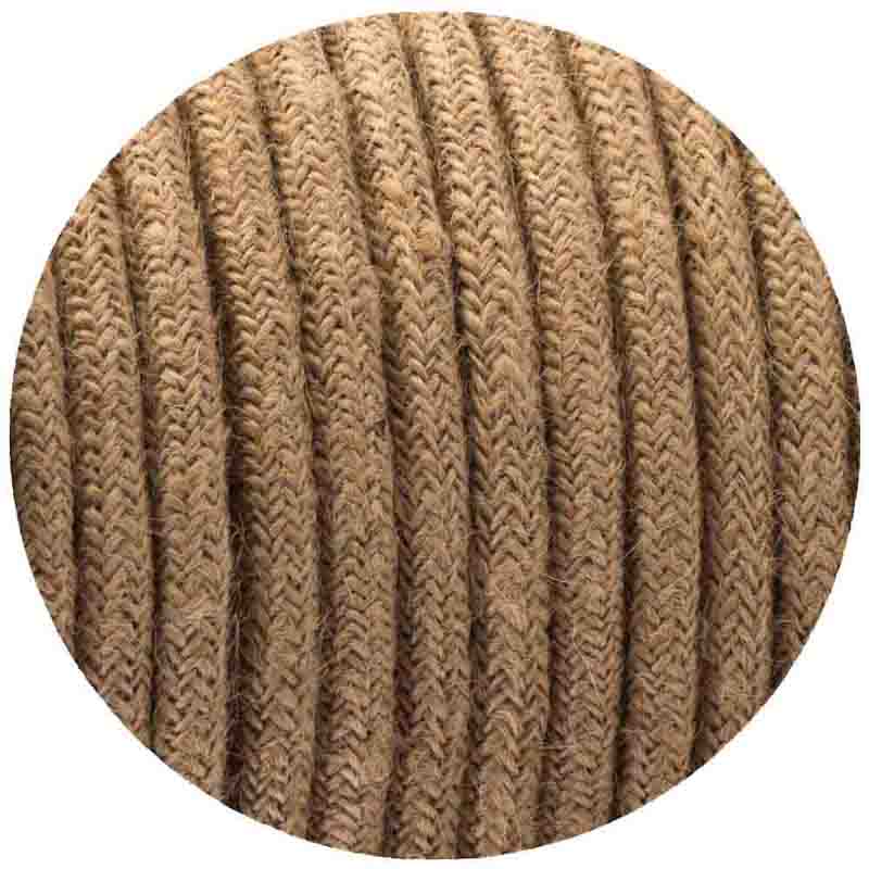 Hemp Rope 2 Core Round Electric Cable ~1212