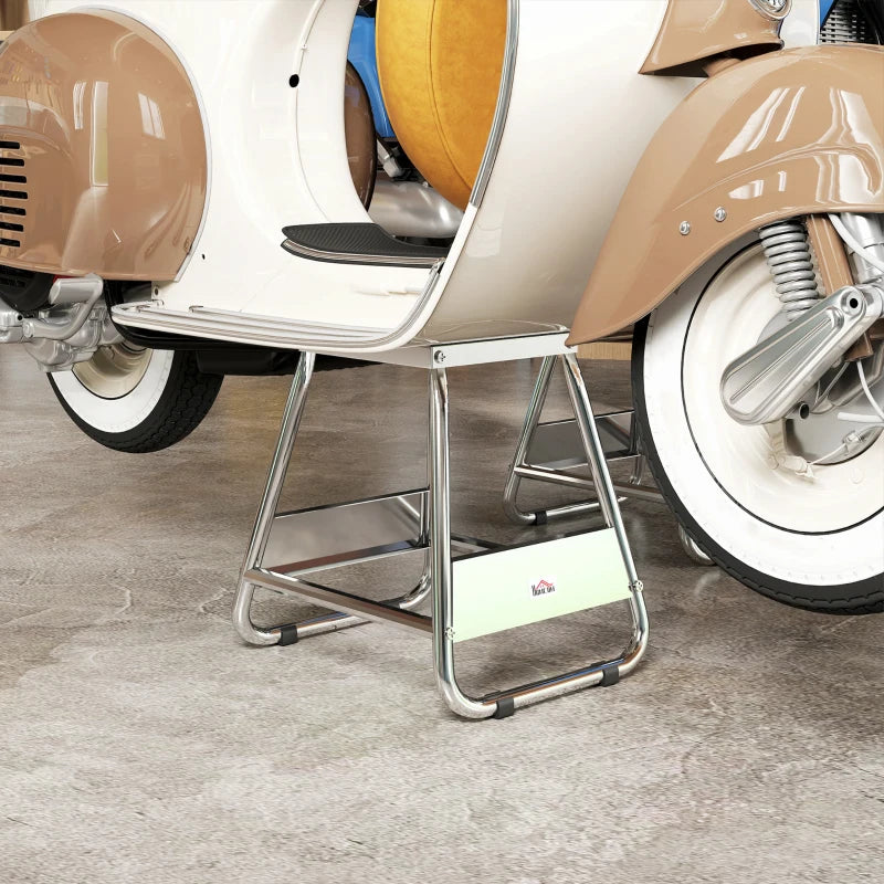 Universal Dirt Bike Stand, 1100 lbs Detachable Anti-Skid Steel Motorcycle Stand with Rubber Platform, Hole, Grey
