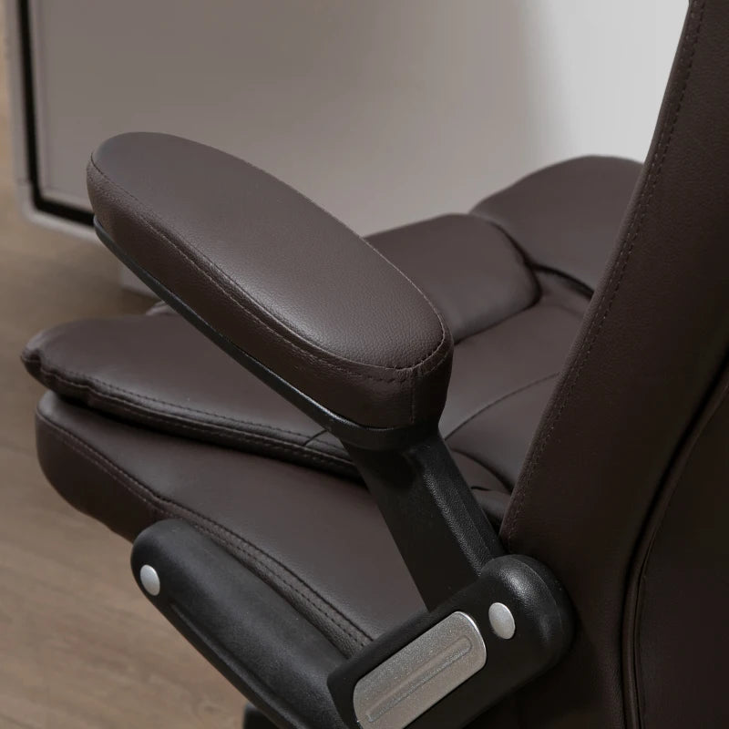 Executive Massage Chairs Heated High Back Reclining Office Chair Swivel Leather Adjustable Vibrating Furniture Black