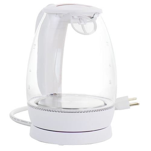 Better Chef 1.7 Liter Glass 360 Degree Cordless LED Electric Kettle in White - Free Shipping