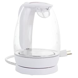Better Chef 1.7 Liter Glass 360 Degree Cordless LED Electric Kettle in White - Free Shipping