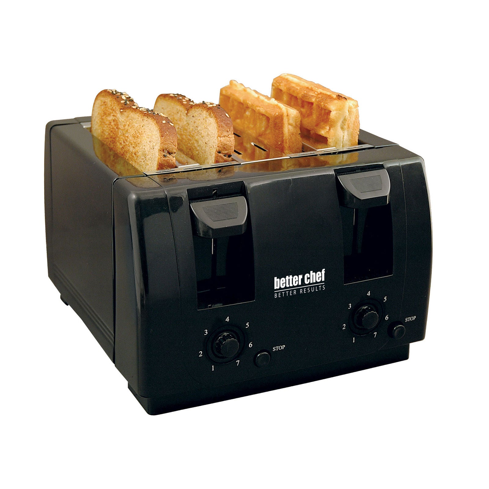 Better Chef 4 Slice Dual Control Toaster in Black - Free Shipping